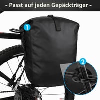 Cataramă portbagaj bicicletă Vvciic, sistem reglabil de prindere pentru geantă laterală, suport pentru portbagaj, negru 3
