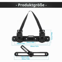 Cataramă portbagaj bicicletă Vvciic, sistem reglabil de prindere pentru geantă laterală, suport pentru portbagaj, negru 8