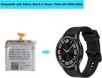 Acumulator de schimb Vvsialeek compatibil cu Galaxy Watch 6 Classic 43 mm SM-R950 R955, cu set de montaj inclus 5