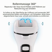 Set pentru Îngrijirea Picioarelor VXCVXC, Kit de Pedichiură, Rezistent la Apă IPX7, Dispozitiv pentru Îndepărtarea Bătăturilor și a Pielii Întărite, cu 3 Role de Rezervă, pentru Îngrijirea Mâinilor și a Picioarelor, Reîncărcabil, Albastru 5
