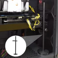 Suport placă grafică GPU Vxiwscy, aluminiu aeronautic negru, susținere placă video pentru diverse carcase PC, instalare ușoară, stabilitate sporită 5