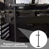 Suport placă grafică GPU Vxiwscy, aluminiu aeronautic negru, susținere placă video pentru diverse carcase PC, instalare ușoară, stabilitate sporită 4