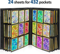 VYYTYYA kártyagyűjtő album 432 zsebes, vízálló, kétoldalas - fekete - 24 lapos 3