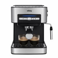 Wëasy KFX32 Automatski Aparat za Espresso Kavu, Tlak od 20 Bara, 4 Programa, Spremnik za Vodu od 1,6L, Grijač Šalica, Parna Mlaznica, Srebrno-Crni 1