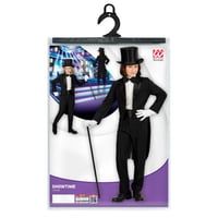 W WIDMANN MILANO Party Fashion Detský kostým frak s golierom pre chlapcov, čierny, veľkosť 158, karnevalový kostým kúzelník gentleman 5