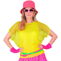 Top de damă din plasă neon W Widmann Milano Party Fashion pentru festivaluri și carnavaluri 3