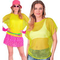 Top de damă din plasă neon W Widmann Milano Party Fashion pentru festivaluri și carnavaluri 1