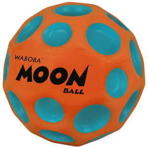 Waboba Moon Ball szuperpattanó gumilabda gyerekeknek – Eredeti szabadalmazott dizájn, kráter felület pattanó hanggal, könnyű fogás