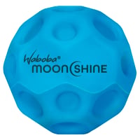 Waboba Moonshine Hyper Bouncy loptička – Svietiaca v tme, extra odrazová Moon Ball – Modrá 1