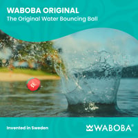 Waboba Surf loptička odrážajúca sa od vody – Neon Abstract – Originálna loptička na skákanie po hladine oceánu, jazera a bazéna – Mäkká letná hračka do vody s gélovým jadrom 2