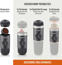 WACACO Nanopresso hordozható espresso kávéfőző 18 bar nyomás kézi működtetésű 2