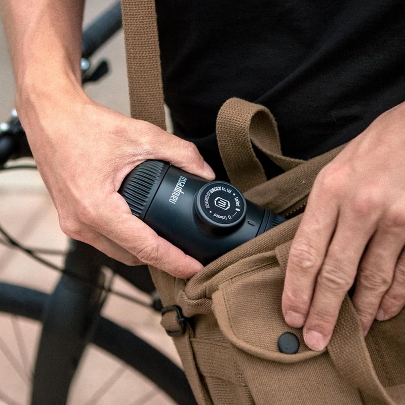 WACACO Nanopresso hordozható espresso kávéfőző 18 bar nyomás kézi működtetésű