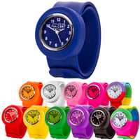 Detské silikónové hodinky Wacky Watches Popwatch v modrej farbe – na učenie sa určovania času, pre chlapcov aj dievčatá, dĺžka remienka 22,5 cm 7