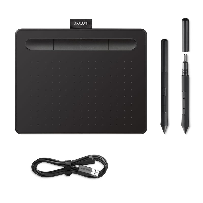 Grafický tablet Wacom Intuos Small – čierny, kresliaci tablet kompatibilný so systémami Windows a Mac