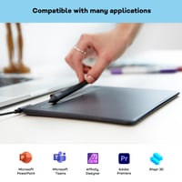 Grafický tablet Wacom Intuos Small – čierny, kresliaci tablet kompatibilný so systémami Windows a Mac 4