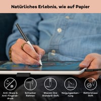 Grafický tablet Wacom One 14 Full HD s dotykovou obrazovkou a perom Standard (bez batérie) – antireflexné tvrdené sklo, japonská technológia 5