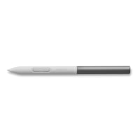 Stilou standard Wacom One, sensibil la presiune, fără baterie, pentru tablete grafice și ecrane Wacom One, gri-alb 1