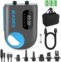 WADEO 18000 mAh elektromos SUP pumpa 20 PSI, LED világítással, gyors töltés 1