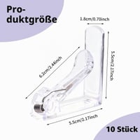 Cleme transparente pentru față de masă Wafuesh pentru mese groase de până la 45 mm, rezistente la intemperii, cleme antiderapante pentru față de masă, pentru grădină, balcon și interior 2