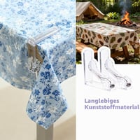 Cleme transparente pentru față de masă Wafuesh pentru mese groase de până la 45 mm, rezistente la intemperii, cleme antiderapante pentru față de masă, pentru grădină, balcon și interior 6