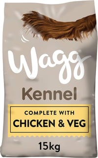 Wagg Kennel Complete suché krmivo pre psov s kuracím mäsom a zeleninou, pre dospelých psov – 15 kg, s podporou trávenia a prírodnými zložkami 1