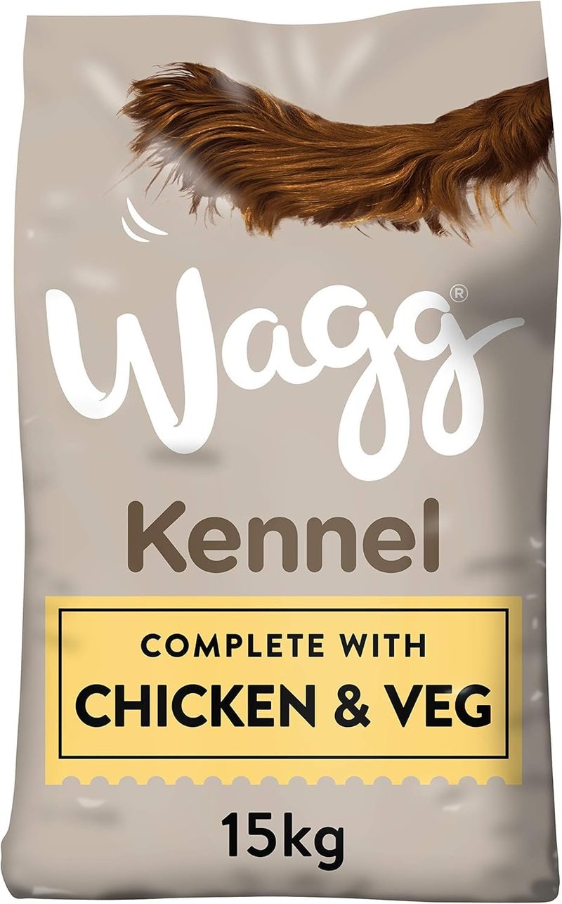 Wagg Kennel Complete suché krmivo pre psov s kuracím mäsom a zeleninou, pre dospelých psov – 15 kg, s podporou trávenia a prírodnými zložkami