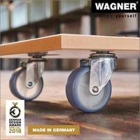 WAGNER 1318 Cărucior de transport mobilă, placă MDF cu strat special, 57,5x30x10 cm, capacitate 200 kg, roți soft, suprafață antiderapantă, cărucior pentru mobilă 5