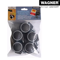 Sada 5 koliesok pre kancelársku stoličku WAGNER – mäkký povrch, Ø 50 mm, výška 55 mm, čap 11x20 mm, nosnosť 50 kg, s brzdou citlivou na zaťaženie 6