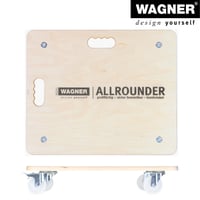 WAGNER MM 1116 bútoráthelyező görgős lap – 59x49x11 cm, 250 kg teherbírás, 2 fogantyú, rétegelt fa, FSC tanúsított, költöztetéshez 7