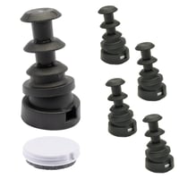 WAGNER QuickClick® székláb csúszó készlet – 4 db csuklós csúszó kerek csövekbe – belső átmérő 14 mm / külső átmérő 18 mm – Duo – Made in Germany 1