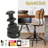 WAGNER QuickClick® székláb csúszó készlet – 4 db csuklós csúszó kerek csövekbe – belső átmérő 14 mm / külső átmérő 18 mm – Duo – Made in Germany 3