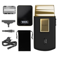 Wahl Gold Edition Travel Shaver električni aparat za brijanje za muškarce – bežični, punjiv, za putovanja, za šišanje kose i uređivanje brade, kompaktan 1