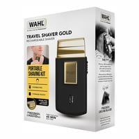 Wahl Gold Edition Travel Shaver električni aparat za brijanje za muškarce – bežični, punjiv, za putovanja, za šišanje kose i uređivanje brade, kompaktan 4