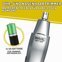 Set Wahl Groomsman cu acumulator pentru tuns barba și părul din nas, trimmer de precizie 10