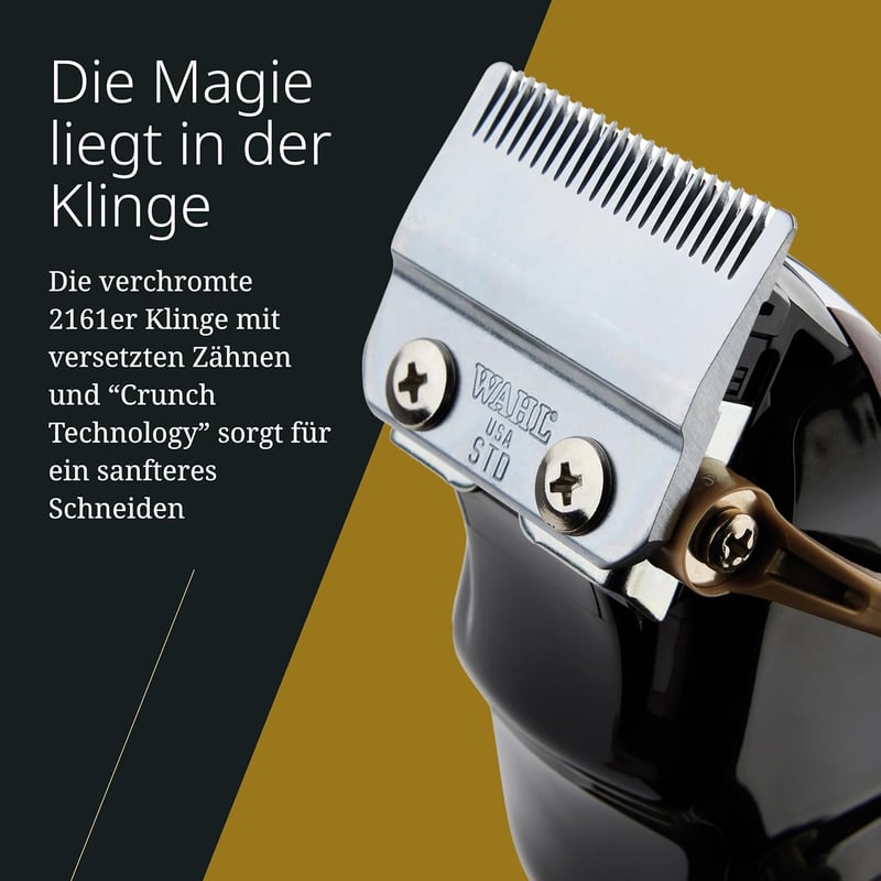 Wahl Magic Clip 5 Star vezeték nélküli hajvágó, piros - 100 perces akkumulátor, 8 fésűtartozék, szakáll és fejszőrzet vágásához