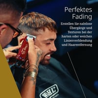 Wahl Magic Clip 5 Star vezeték nélküli hajvágó, piros - 100 perces akkumulátor, 8 fésűtartozék, szakáll és fejszőrzet vágásához 5