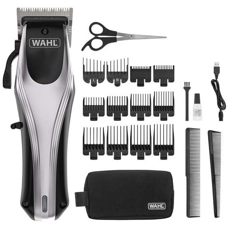 Mașină de tuns profesională cu acumulator Wahl Rapid Clip pentru bărbați, cu levier de reglare, fără fir