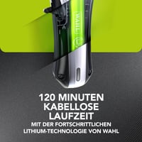 Mașină de tuns profesională cu acumulator Wahl Rapid Clip pentru bărbați, cu levier de reglare, fără fir 7