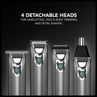 Aparat de tuns multifunctional Wahl din otel inoxidabil pentru barba, cu baterie reincarcabila pe baza de litiu 3