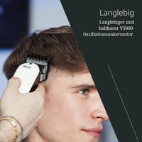 Wahl Super Taper vezeték nélküli hajvágó - Professzionális hajnyíró férfiaknak és nőknek, fehér, akkumulátoros 5