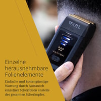 Wahl Vanish Elektromos Borotva - Precíziós Kontúrvágó Arcra és Nyakra, Irritációmentes Borotválás, 100 Perces Üzemidő, Fekete 4