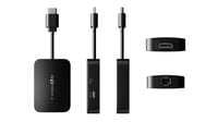Stick waipu.tv (generația a 2-a) cu telecomandă și iluminare de fundal, WiFi, LAN, HDMI, 4K, HDR10+, Dolby Atmos, voucher pe 3 luni cu 300 de canale TV și 40.000 de filme 7