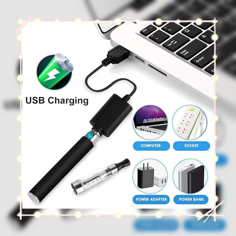 Waitahug eGo-T 1100mAh Vape Starter Kit 2db Fekete és Lila E-Cigaretta Akkumulátor