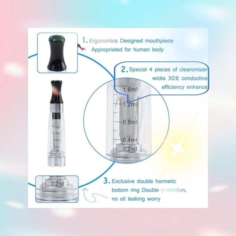 Waitahug eGo-T 1100mAh Vape Starter Kit 2db Fekete és Lila E-Cigaretta Akkumulátor