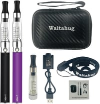 Waitahug eGo-T 1100mAh Vape Starter Kit 2db Fekete és Lila E-Cigaretta Akkumulátor 1