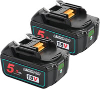 Waitley Makita 18V 5,5Ah Li-ion csereakkumulátor LED kijelzővel - 2 db (BL1830/BL1850/BL1860) 1
