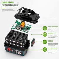 Waitley Makita 18V 5,5Ah Li-ion csereakkumulátor LED kijelzővel - 2 db (BL1830/BL1850/BL1860) 2