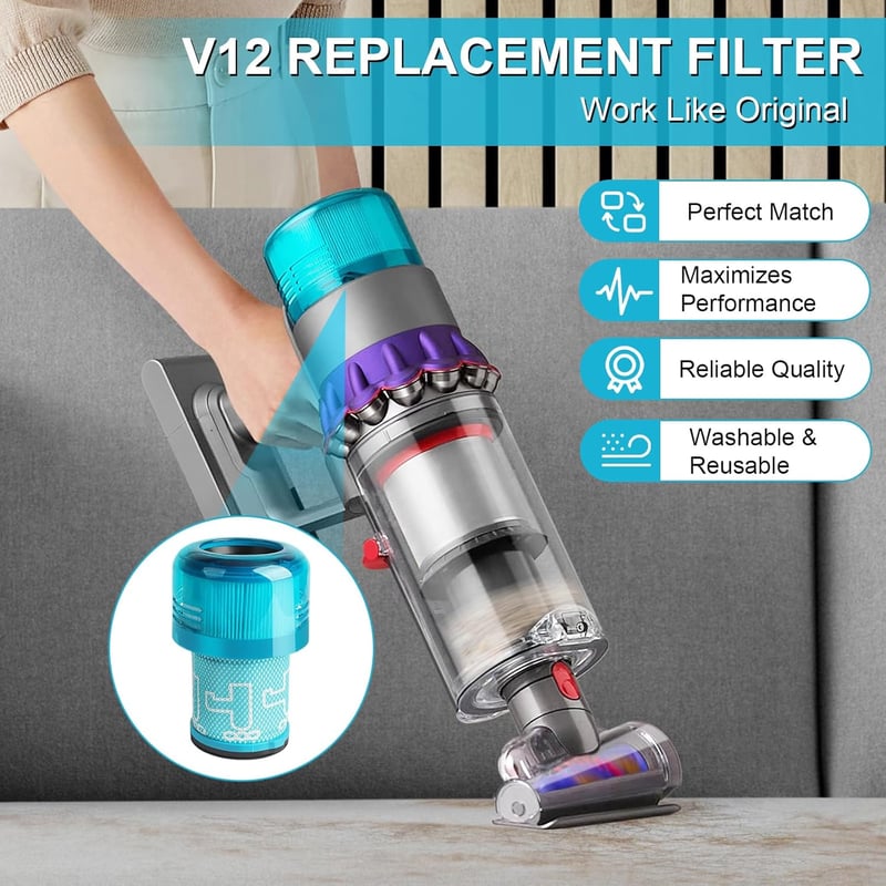 Waitley szűrő Dyson V12 Detect Slim porszívóhoz 3 db csomag