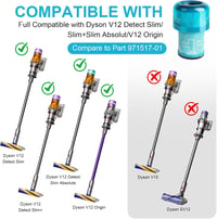 Waitley szűrő Dyson V12 Detect Slim porszívóhoz 3 db csomag 2