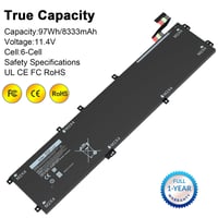 Baterie Laptop wakeach 6GTPY pentru Dell XPS 15-9560 15-9550 15-9570 15-7590 Precision 5520 5530 5540 5510 Vostro 7500, 11,4V 97Wh 1P6KD GPM0 3
